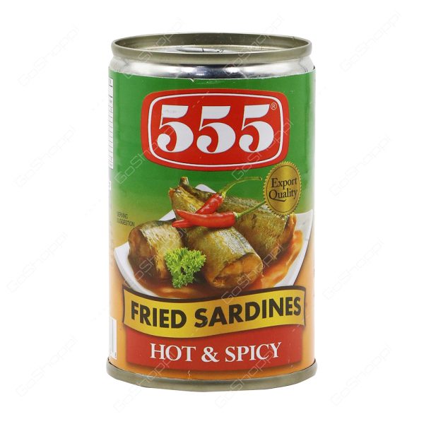 555 Fried Sardines Hot & Spicy 155g-0