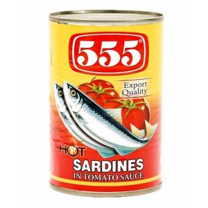 555 Sardines Hot Tomato Sauce 155g-0