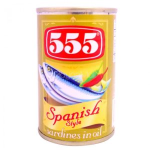 555 Spanish Style Sardines in Soya Bean Oil 155g-0