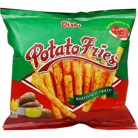 Oishi Potato Fries Ketchup Flavor 50g-0