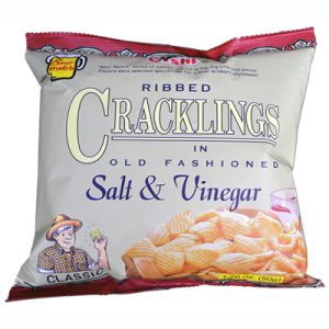 Oishi Ribbed Cracklings Salt & Vinegar 50g-0